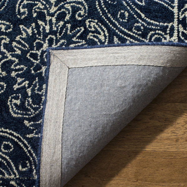 Lauren Ralph Lauren Etienne HandTufted Wool Navy/Ivory Area Rug